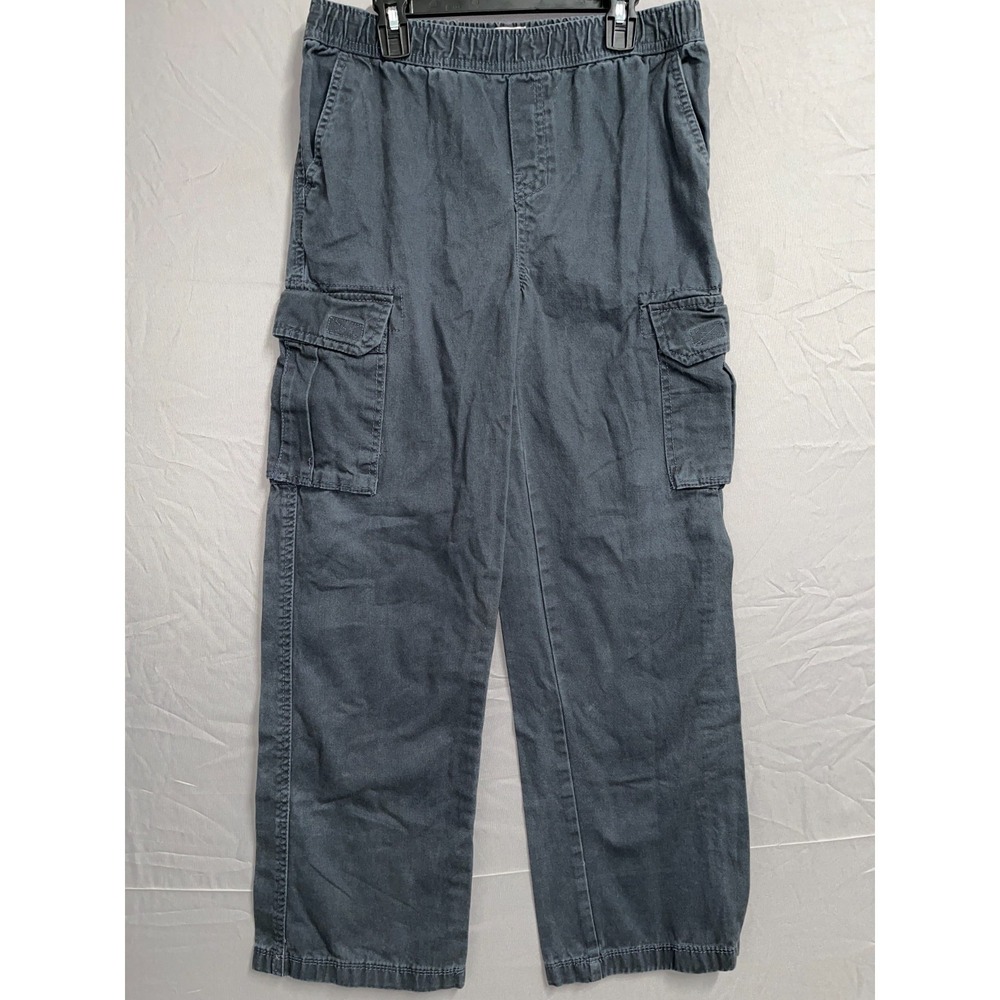 Place Est. 1989 Cargo Pants Boys 14 Black Cotton Straight Leg Hiking Camping